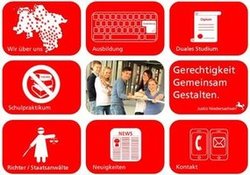 Logo zur Ausbildung in der Justiz Gerechtigkeit gemeinsam gestalten (zur Seite http://www.gerechtigkeit-gemeinsam-gestalten.de/)