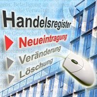 Schmuckgrafik (zu den Informationen über die Zentralisierung des Handels-, Vereins-, Genossenschafts- und Partnerschaftsregisters)